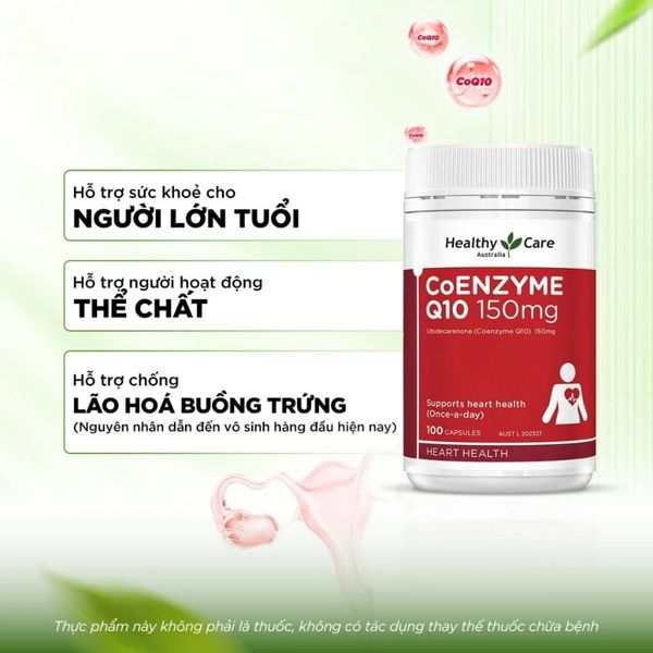 Healthy Care Viên Uống Coenzyme Q10 150mg 100 Viên