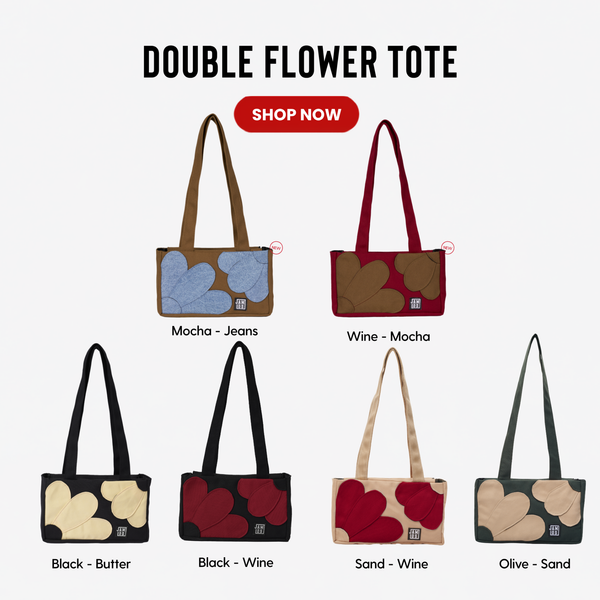 Double Flower Totebag