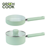 Bộ Nồi Chảo Tráng Men Ceramic Green Cook Baby SageFlow GCS2613-T1 - Hàng Chính Hãng