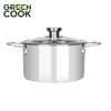 Bộ 3 Nồi Inox Nguyên khối Green Cook GCS256-T1 Size 16cm, 20cm, 24cm - Chính Hãng Green Cook