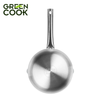 Chảo Inox 3 Lớp Nguyên Khối Miệng Rót Green Cook GCP254 Size 20-24-26 Chính Hãng Green Cook
