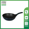 Chảo Đúc Nguyên Khối Hoa Văn Kim Cương Green Cook GCP2513 - Dùng Cho Mọi Loại Bếp - Hàng Chính Hãng Green Cook