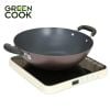 Chảo xào thép sâu chống dính 32cm Green Cook GCW03-32IH - Chính Hãng
