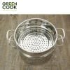 Nồi xửng hấp inox 201 đa năng 24cm Greencook GCST02-24IH