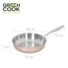 Chảo Inox Nguyên Khối Đáy Từ Green Cook GCP245 – Truyền Nhiệt Nhanh, Sử Dụng Được Trên Mọi Loại Bếp