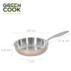 Chảo Inox Nguyên Khối Đáy Từ Green Cook GCP245 – Truyền Nhiệt Nhanh, Sử Dụng Được Trên Mọi Loại Bếp