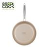 Chảo Inox Nguyên Khối Đáy Từ Green Cook GCP245 – Truyền Nhiệt Nhanh, Sử Dụng Được Trên Mọi Loại Bếp