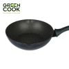 Chảo Đúc Nguyên Khối Hoa Văn Kim Cương Green Cook GCP2513 - Dùng Cho Mọi Loại Bếp - Hàng Chính Hãng Green Cook