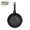 Chảo Đúc Nguyên Khối Hoa Văn Kim Cương Green Cook GCP2513 - Dùng Cho Mọi Loại Bếp - Hàng Chính Hãng Green Cook