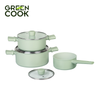 Bộ 3 Nồi Canh Tráng Men Ceramic Đáy Từ Green Cook SAGE FLOW GCS2611 - Hàng Chính Hãng App