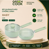 Bộ Nồi Chảo Tráng Men Ceramic Green Cook Baby SageFlow GCS2613-T1 - Hàng Chính Hãng