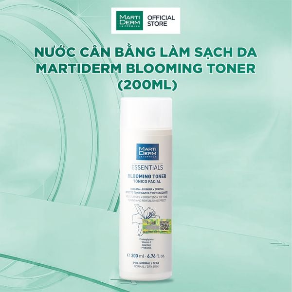  [DATE 09/2027] Nước Cân Bằng Làm Sạch Da MartiDerm Blooming Toner 200ml 
