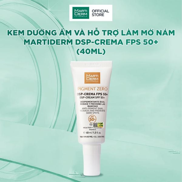  Kem Dưỡng Ẩm Và Hỗ Trợ Làm Mờ Nám MartiDerm DSP-Crema FPS 50+ (40ml) 
