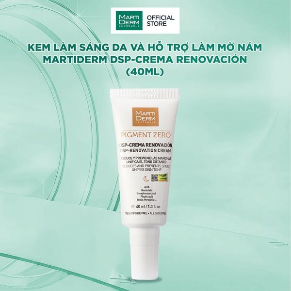 Kem Làm Sáng Da Và Hỗ Trợ Làm Mờ Nám MartiDerm DSP-Crema Renovación (40ml) 