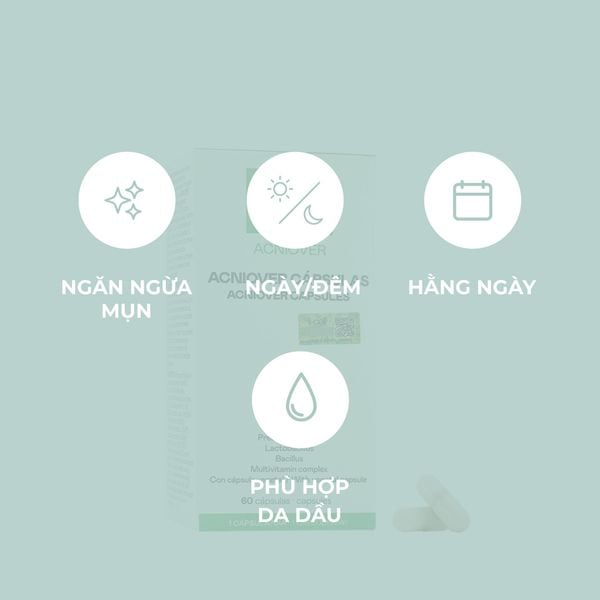  Viên Uống Ngăn Ngừa Mụn - MartiDerm Acniover Capsules (60 viên) 