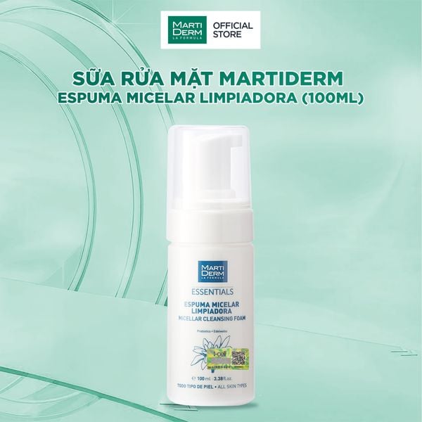  Sữa Rửa Mặt MartiDerm Espuma Micelar Limpiadora 100ml 