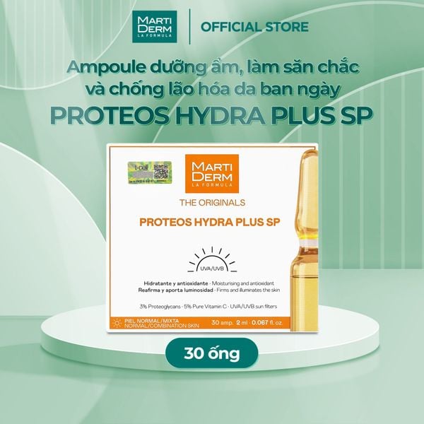 Ampoule Dưỡng Ẩm, Làm Săn Chắc & Ngừa Lão Hoá Da Ban Ngày - Martiderm The Originals Proteos Hydra Plus SP