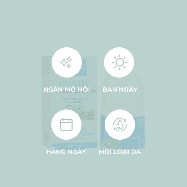  Lăn Khử Mùi & Chống Tiết Mồ Hôi - Martiderm Driosec Dermoprotect Roll-on 