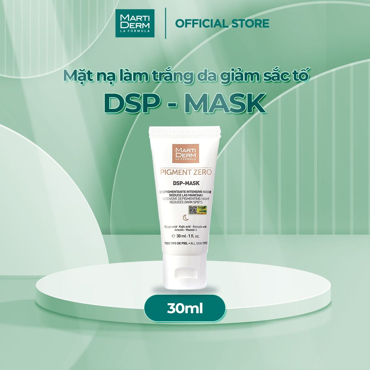  Mặt Nạ Làm Trắng Da Giảm Sắc Tố - MartiDerm Pigment Zero DSP Mask 