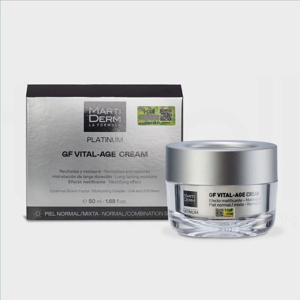  Kem Dưỡng Phục Hồi Chống Lão Hóa Đa Chức Năng - MartiDerm Platinum GF Vital Age Cream normal/mixed Skin (50ml) 