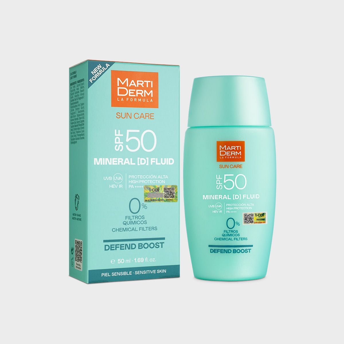  [MỚI RA MẮT] Kem chống nắng vật lý, bảo vệ & phục hồi cho da nhạy cảm MartiDerm SPF 50 Mineral [D] Fluid 