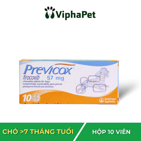 PREVICOX® DOG 57mg Viên nén giảm đau cho chó (hộp 10 viên)