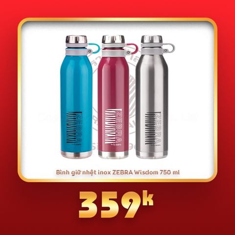 Bình giữ nhiệt Inox 750ml Wisdom - Lifestyle Collection - 112636 || Wisdom stainless steel vacuum bottle 750ml - Lifestyle Collection - 112636