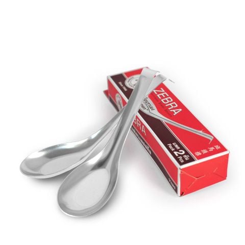 Bộ 2 muỗng Ramen Inox Zebra - 100091 || Set of 2 stainless steel ramen spoons - 100091