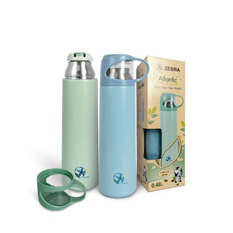 Bình giữ nhiệt Inox 304 ZEBRA Atlantic 480ml - 112630 || Atlantic stainless steel vacuum bottle 480ml - 112630