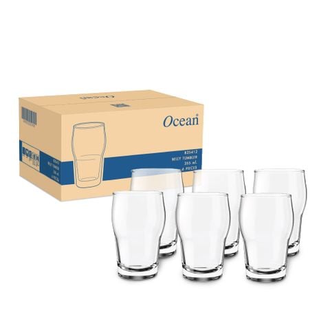 Bộ 6 ly thủy tinh Ocean Belly Tumbler 355ml