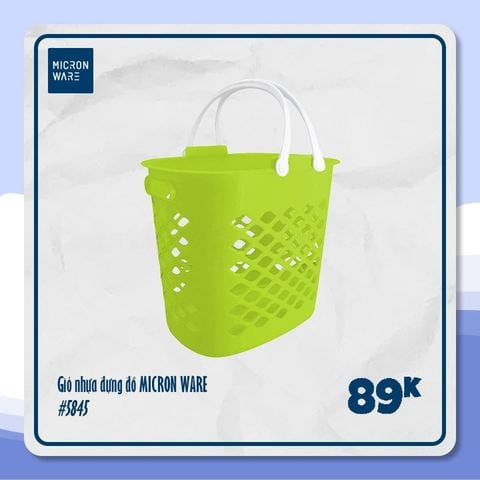 Giỏ nhựa MicronWare - JCP5845 || Plastic Carry Basket - JCP5845