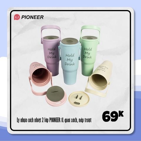 Ly nước 2 lớp PIONEER 1L - PN1072L/3UTA - N24