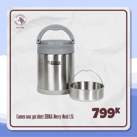 Camen giữ nhiệt Merry Meal 1,5L (có ngăn & muỗng) - 152444