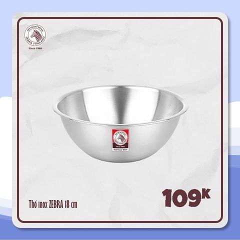 Thau Inox 304 ZEBRA 18cm - 135018