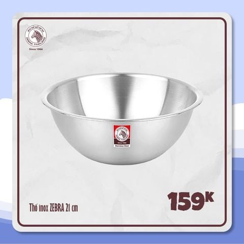 Thau Inox 304 ZEBRA 21cm - 135021