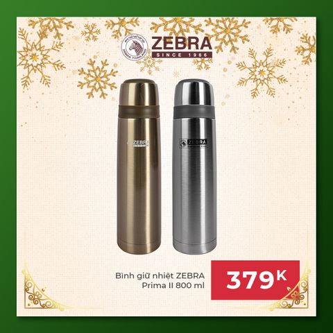 Bình giữ nhiệt Inox 800ml Prima Zebra - 112954 || Prima Zebra stainless steel vacuum bottle 800ml - 112954
