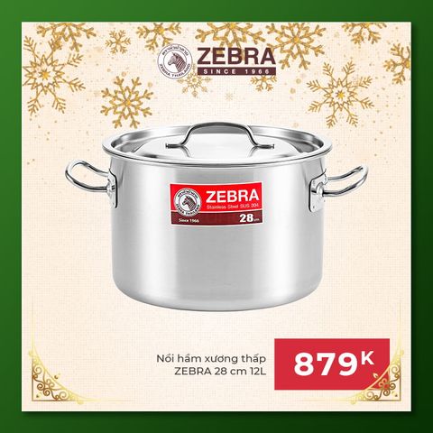 Nồi hầm Inox 1 đáy 28x20cm, 12L  - 171128 || 1-layer-bottom stainless steel stockpot 28x20cm, 12L - 171128