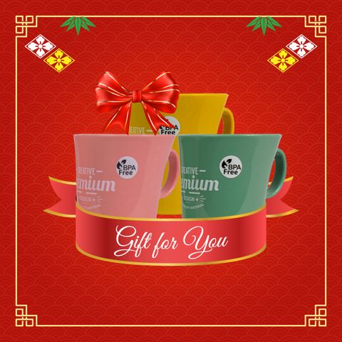 Ly nước nhựa cách nhiệt có quai Pioneer 320ml - PN1054/1A