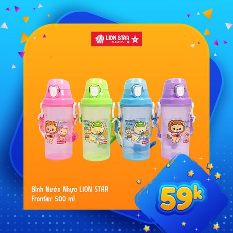 Bình nước nhựa LionStar 500ml - NN-85