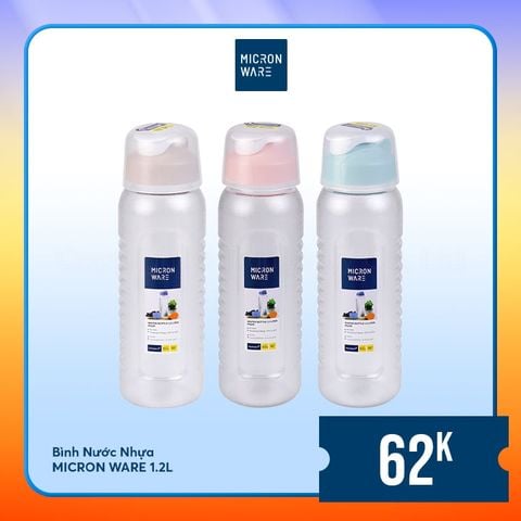 Bình nước nhựa Micron Ware 1,2L - 5229 || Water Bottle 1.2L - 5229