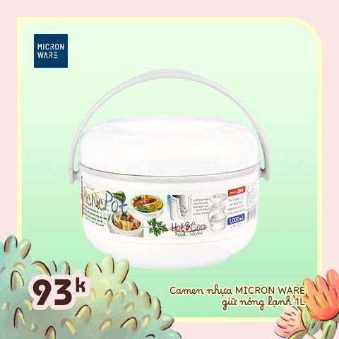 Camen nhựa giữ nóng lạnh 1L - 2004