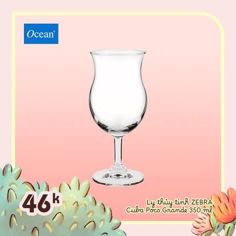 Ly thủy tinh Cuba Poco Grande 350ml - 1522H12 || Cuba Poco Grande glass 350ml - 1522H12