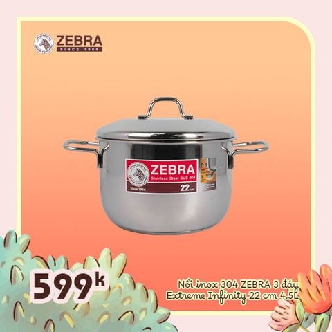 Nồi Inox 304 3 đáy Extreme Infinity 22cm 4.5L - 162288 || Extreme Infinity 3-layer-bottom stainless steel pot 22cm 4.5L - 162288