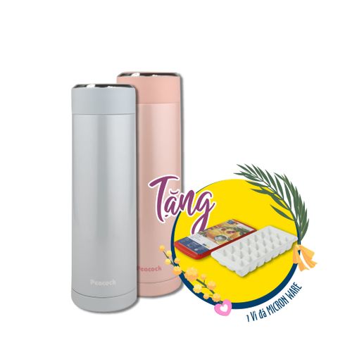 Bình giữ nhiệt Peacock 450ml - AMG-45 ||  Peacock Vacuum Bottle 450ml - AMG-45
