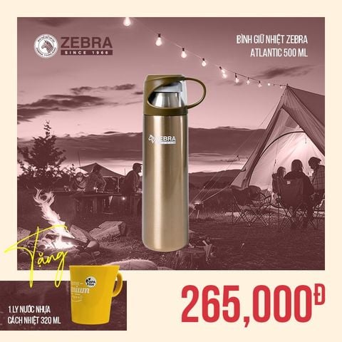 Bình giữ nhiệt Atlantic 480ml Gold - 112629 || Atlantic stainless steel vacuum bottle 480ml Gold - 112629