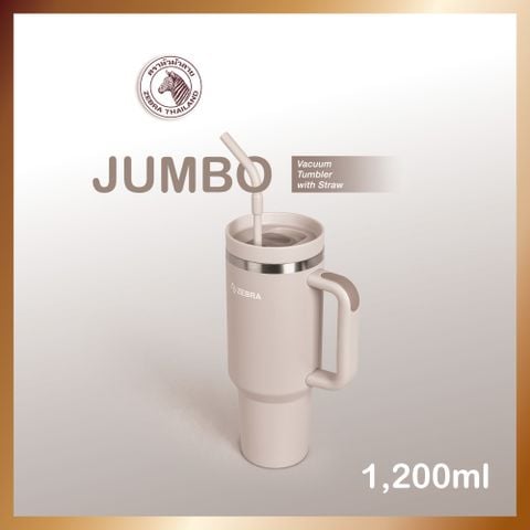 Ly giữ nhiệt Zebra Jumbo 1.2L kèm ống hút - 912627
