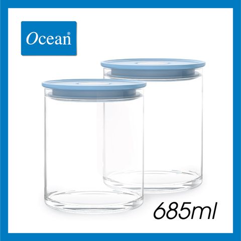 Hũ thủy tinh nắp nhựa kín hơi Ocean Norma 685ml