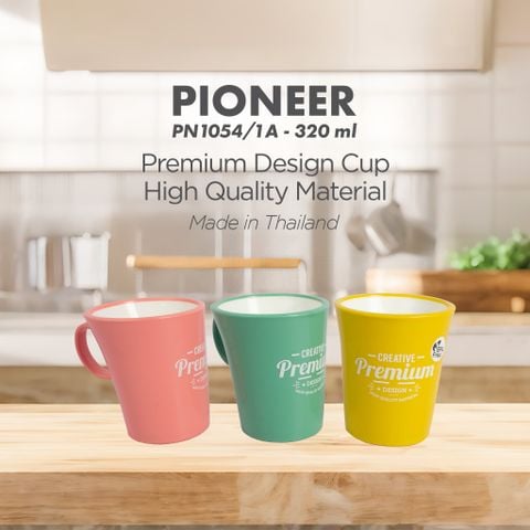 Ly nước nhựa cách nhiệt có quai Pioneer 320ml - PN1054/1A
