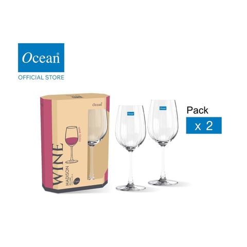 Bộ 2 ly rượu Ocean MADISON STRIPE Red Wine 425ml - N25