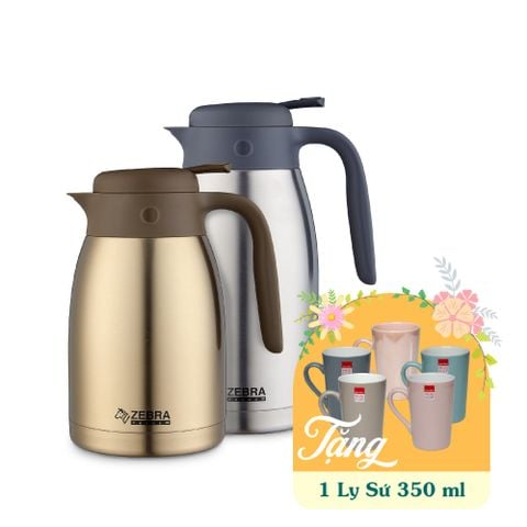 Bình giữ nhiệt Inox 1.5L - Smart IV - 112942 || Zebra Smart IV stainless steel vacuum flask with spout and handle 1.5L - 112942